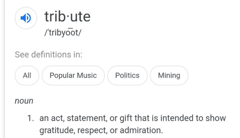 bois, stop thinking of a tribute as a transaction. It’s a gift/offering to express your love, gratitude, admiration & respect for HER. Tributes are often monetary but can also be expressed in other forms; a case of wine, a spa day, jewelry, flowers, concert tixs, vacation etc.