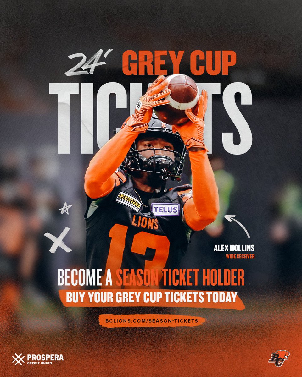 🏆 Want to secure tickets to the 2024 #GreyCup? You still can, by becoming a #BCLions Season ticket holder! Our friends at @ProsperaCU want to make it easier with an exclusive interest-free Line of Credit of up to $10K, PLUS a $100 bonus!🤯 DETAILS 🏈 🎟️ bit.ly/3juwdSM