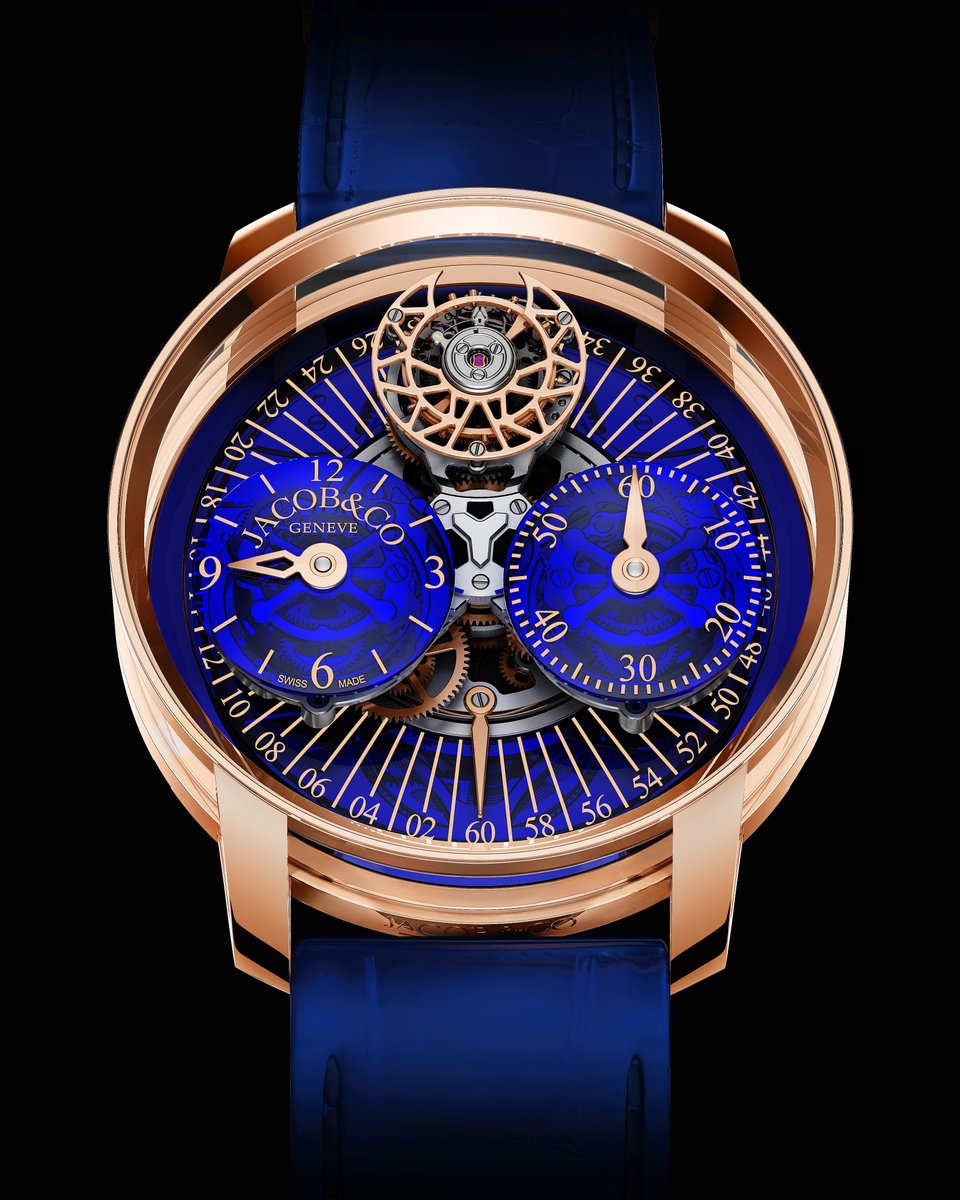 You can rely on Jacob & Co. to think outside the box. Astronomia Régulateur is an entirely new interpretation of a classic-looking watchmaking complication : the 43 mm case is 18-mm thick and mostly made of transparent sapphire.