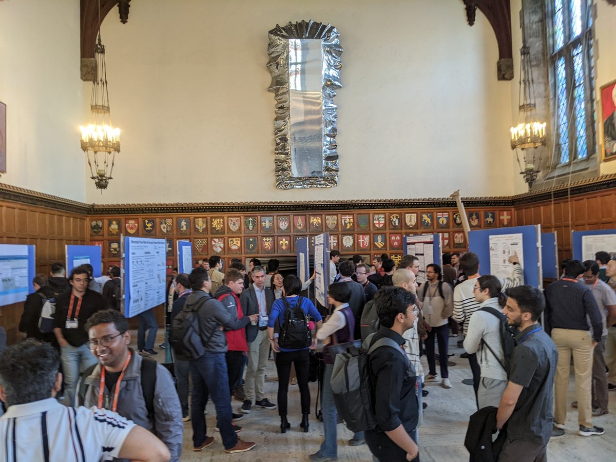 We close Day 1 of #SaTML2024 with a *very* lively poster session. We're already 30 minutes overtime and people still aren't leaving!