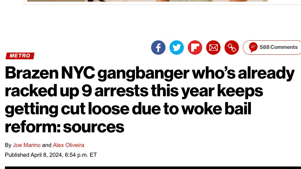 How copaganda works. An entire article pushed by 'law enforcement sources' on a 'brazen gangster' repeatedly free to cause havoc. All bc of bail reform. What they fail to mention? Ahem: Bail was set. At $20,000. He's currently on Rikers. Nothing at all to do w/ bail reform.