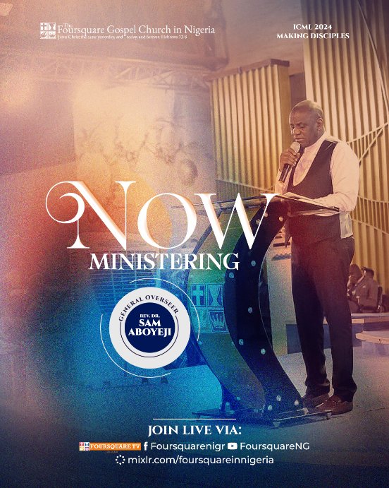 FoursquareNigr's tweet image. Minisetring: Rev. (Dr.) Sam Aboyeji
Topic: Making Disciples
Text: Matthew 28:18-20, Mark 16:15-18

If believers are not properly discipled, they can't be christ-like. ✍️

#ICML24 #FoursquareNigr #MakingDisciples