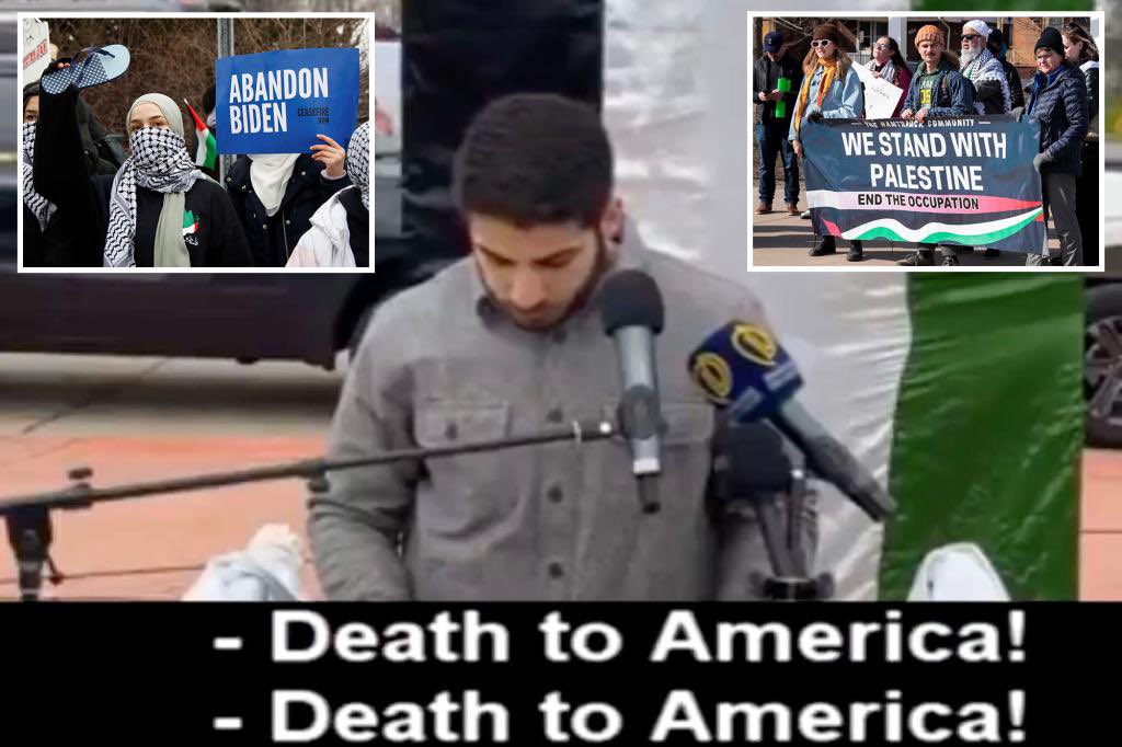 Yesterday, at a rally in Michigan, Anti-Israel protesters were chanting ‘Death to America’ and ‘Death to Israel’ Today, Anti-Israel protesters illegally entered the Senate building, shutting down the cafeteria, chanting “This is the house of the people. The Senate can’t eat…