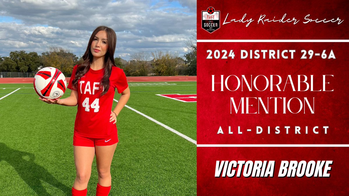 A huge congratulations to Senior, Victoria Brooke for her Honorable Mention selection!
