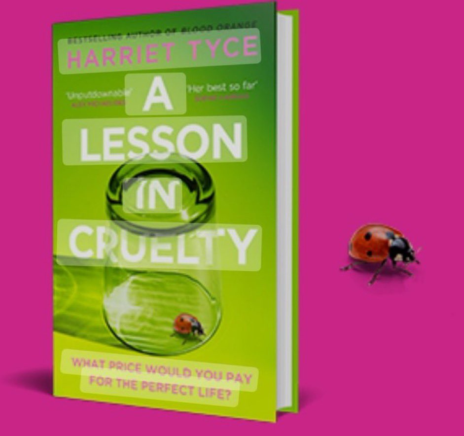 We may not look that much like people who’ve just had lessons on cruelty, but we have. Congratulations to brilliant @harriet_tyce whose masterful new novel A LESSON IN CRUELTY is out this Thurs. 🐞 #alessonincruelty