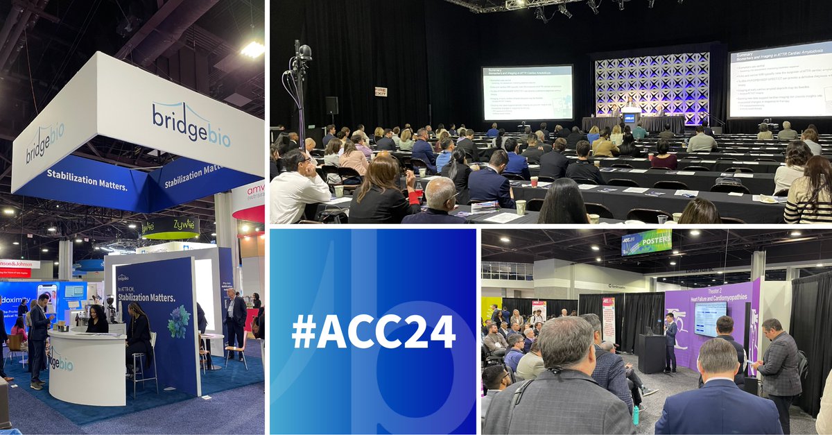 We're grateful for the opportunity at #ACC24 to meet with leaders in cardiology and discuss updates for heart conditions like ATTR-CM. This year, we shared data from the cardiac magnetic resonance substudy of ATTRibute-CM, our Phase 3 clinical trial for ATTR-CM.