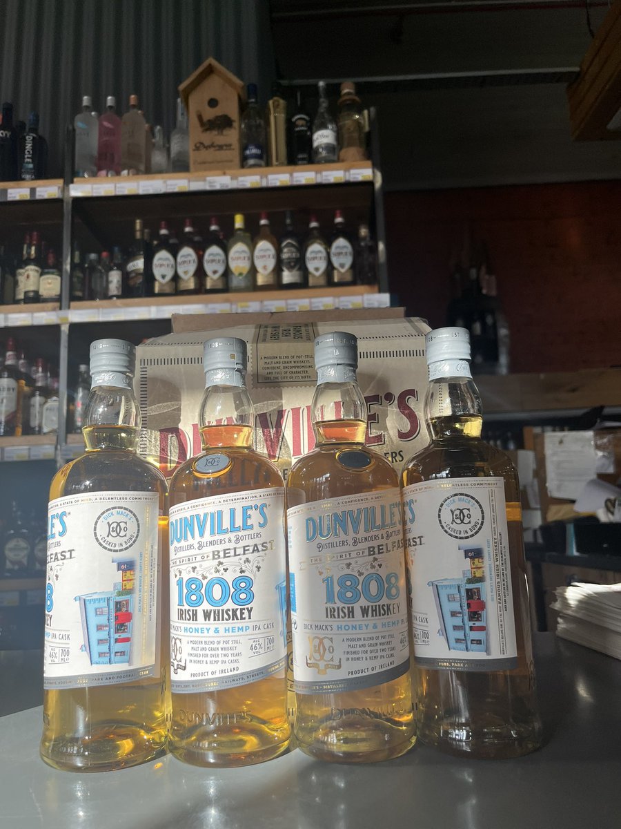 We are delighted to to be able to stock the latest bottling collaboration between @DickMacksPub and @DunvilleWhiskey . We have managed to secure a limited amount of bottles that will be available in both our Killarney stores and online at Carryoutkillarney.ie