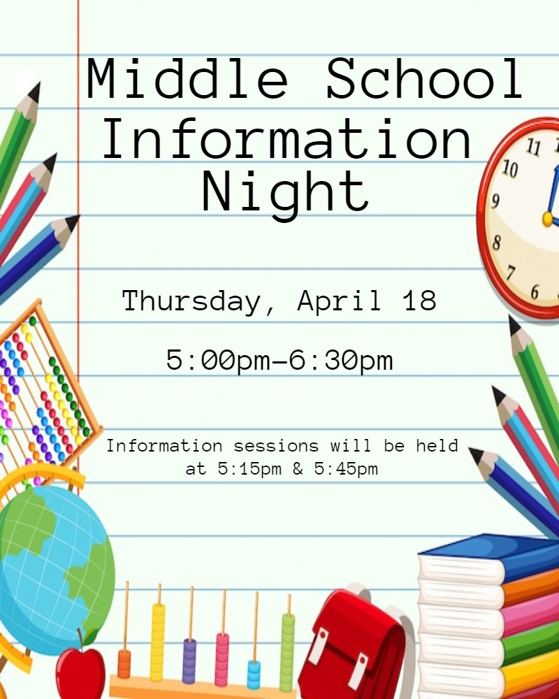 We are excited to welcome our future Bulldogs! Current 8th graders & their parents are invited to join us for Middle School Information Night on April 18th. Come see the campus & meet representatives from different clubs & organizations.