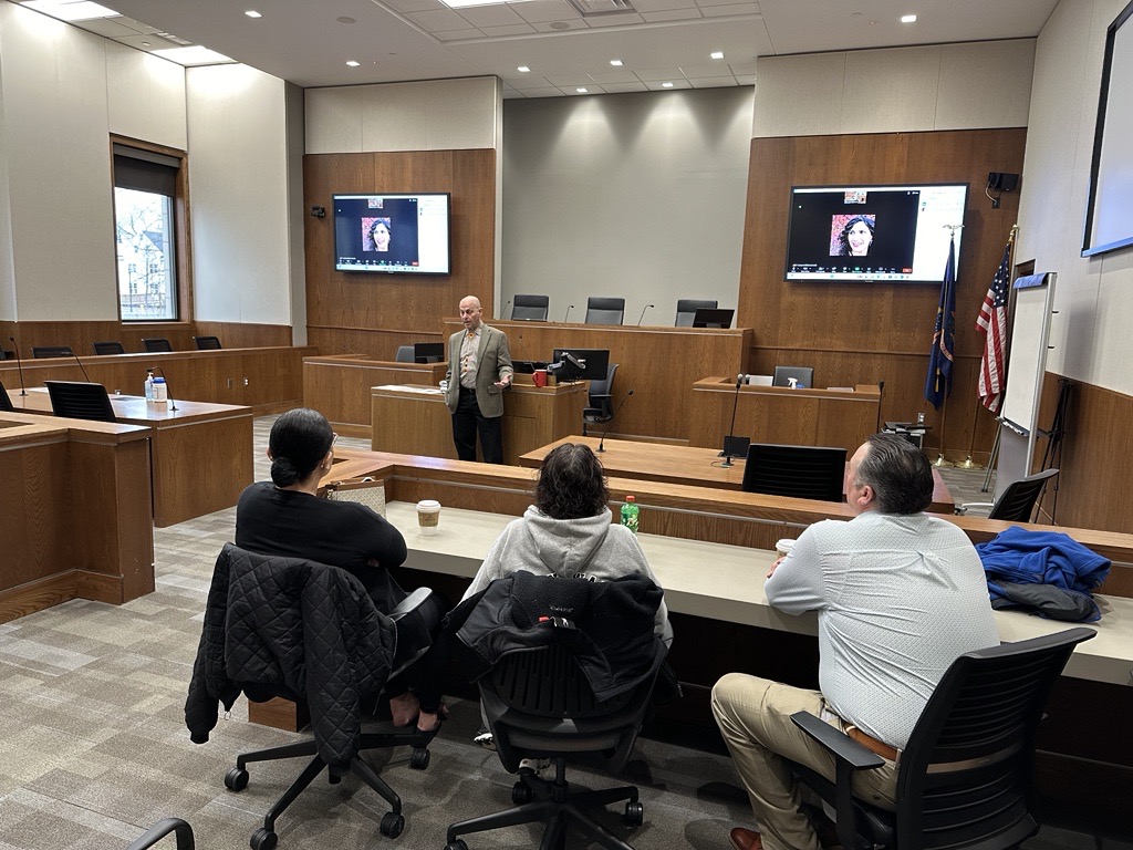 Yesterday, students visited #UNDlaw from Sisseton Wahpeton College, Nueta Hidatsa Sahnish College, and United Tribes Technical College! They learned about our Tribal Law program, scholarships from Native Forward, and the Pre-Law Summer Institute for native students. #UNDproud