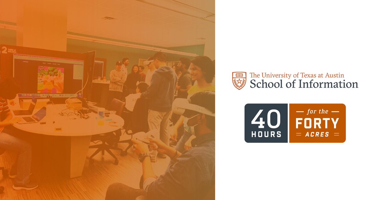 Every gift matters! You can make a difference and support our world-changing iSchoolers. Thank you to everyone who has already generously donated! 40 Hours for the Forty Acres ends today, so give now! 40for40.utexas.edu/amb/ischool #UT40for40 #utischool