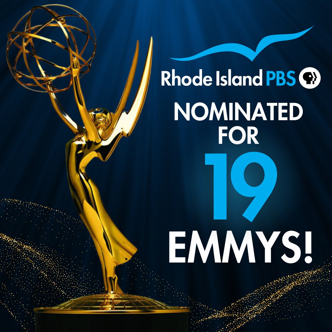 Rhode Island PBS is proud to announce that we have been nominated for 19 Boston/New England Emmy Awards! 🏆 For more details on Rhode Island PBS' nominations, click here: ripbs.org/blogs/bird-wir…