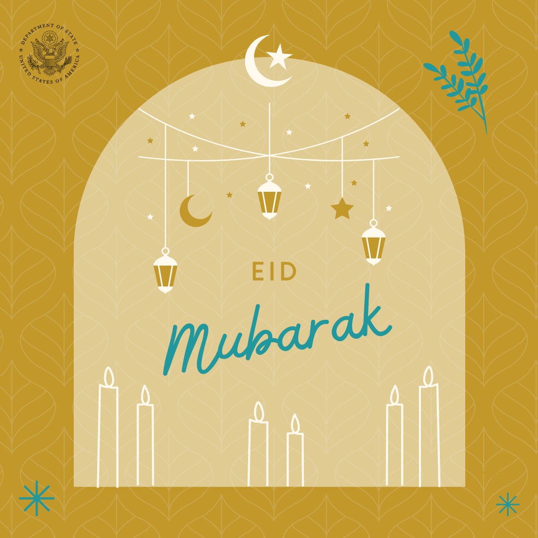 To all those celebrating, we wish you a joyful holiday. Eid Mubarak!