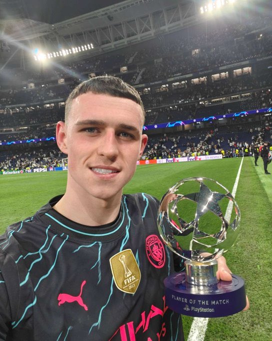 Phil Foden MOTM at the Bernabeu is massive. Ballon D’Or run here we come