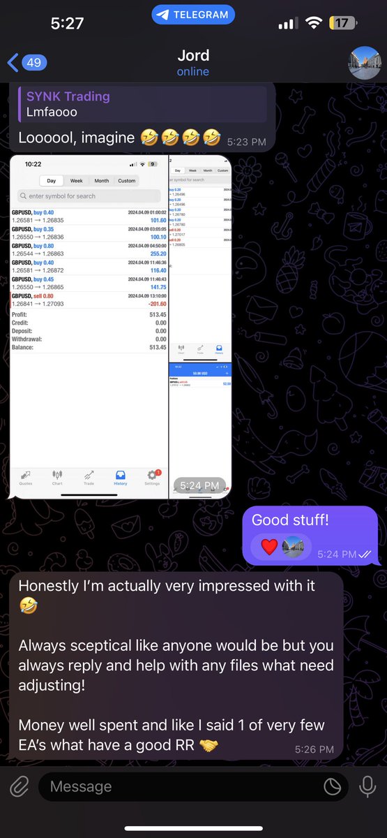 Client enjoying our software! Link in telegram🤝