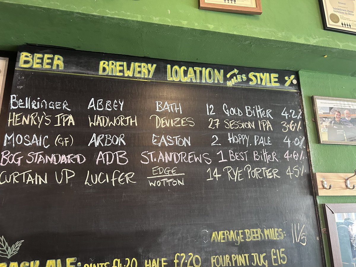 Great beer <a href="/DrapersArmsBris/">Drapers Arms Bristol</a> porter particularly good.