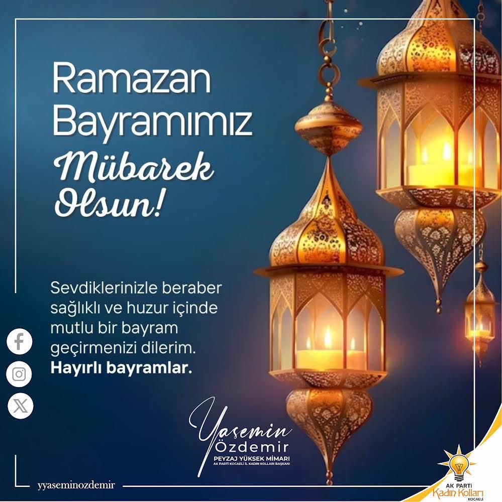 Milletimizin, Gönül Coğrafyamızın, İslam Âlemi’nin #RamazanBayramı Mübarek Olsun. 🌙 🌹 Nice Bayramlara… Geleneksel Teşkilat Bayramlaşma Programımız, bayramın 1. günü saat 12:30, Antikkapı Restaurant ‘ta.💐