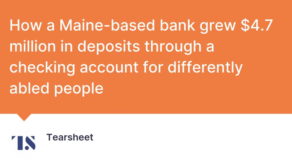 To fill in this gap, Maine-based Bangor Savings Bank introduced ABLE Benefit Checking account. Read more 👉 lttr.ai/ARRjx #banking #DifferentlyAbledPeople #NationalDisabilityInstitute