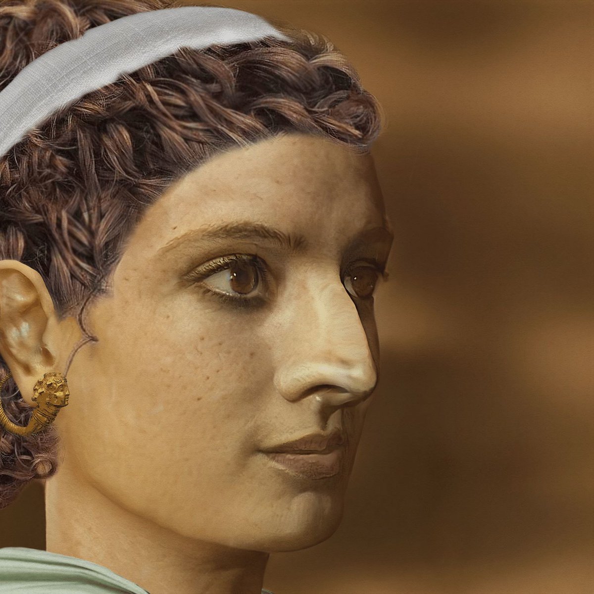 Facial reconstruction of the Ptolemaic Egyptian queen Cleopatra VII (r. 51-30 BCE). #History #CleopatraVII