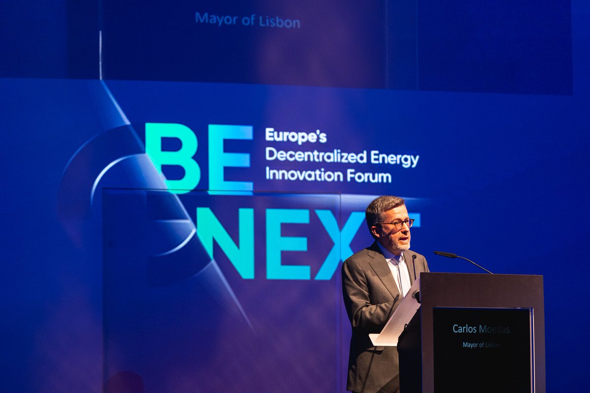 Participei no Be Next - Europe's Decentralized Energy Innovation Forum, organizado pela Greenvolt, para falar do compromisso de Lisboa no combate às alterações climáticas. Implementar transportes públicos gratuitos, tornar a frota de transportes mais sustentável, reutilização de