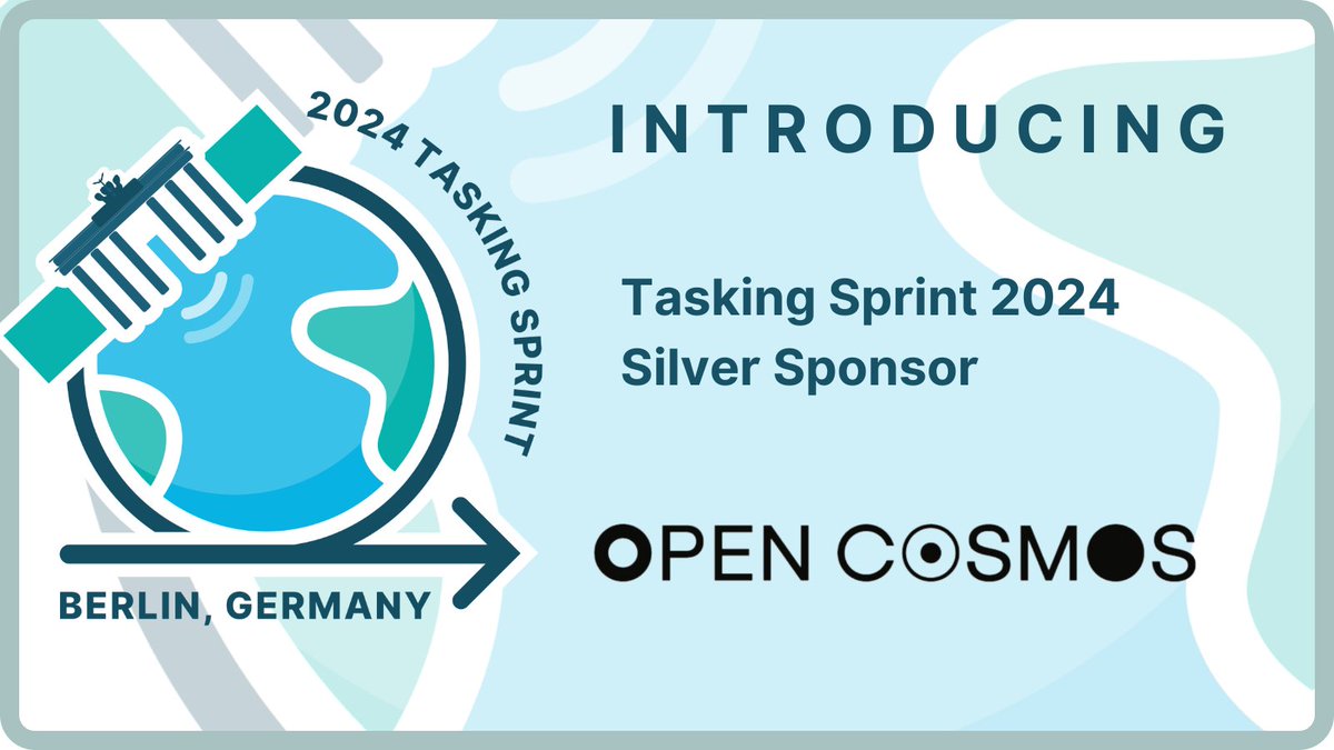 It's time for another #TaskingSprint2024 sponsor announcement! The @Open_Cosmos mission is to design, manufacture, and operate satellites that provide actionable information to address the biggest global challenges. Learn more about Open Cosmos here: open-cosmos.com