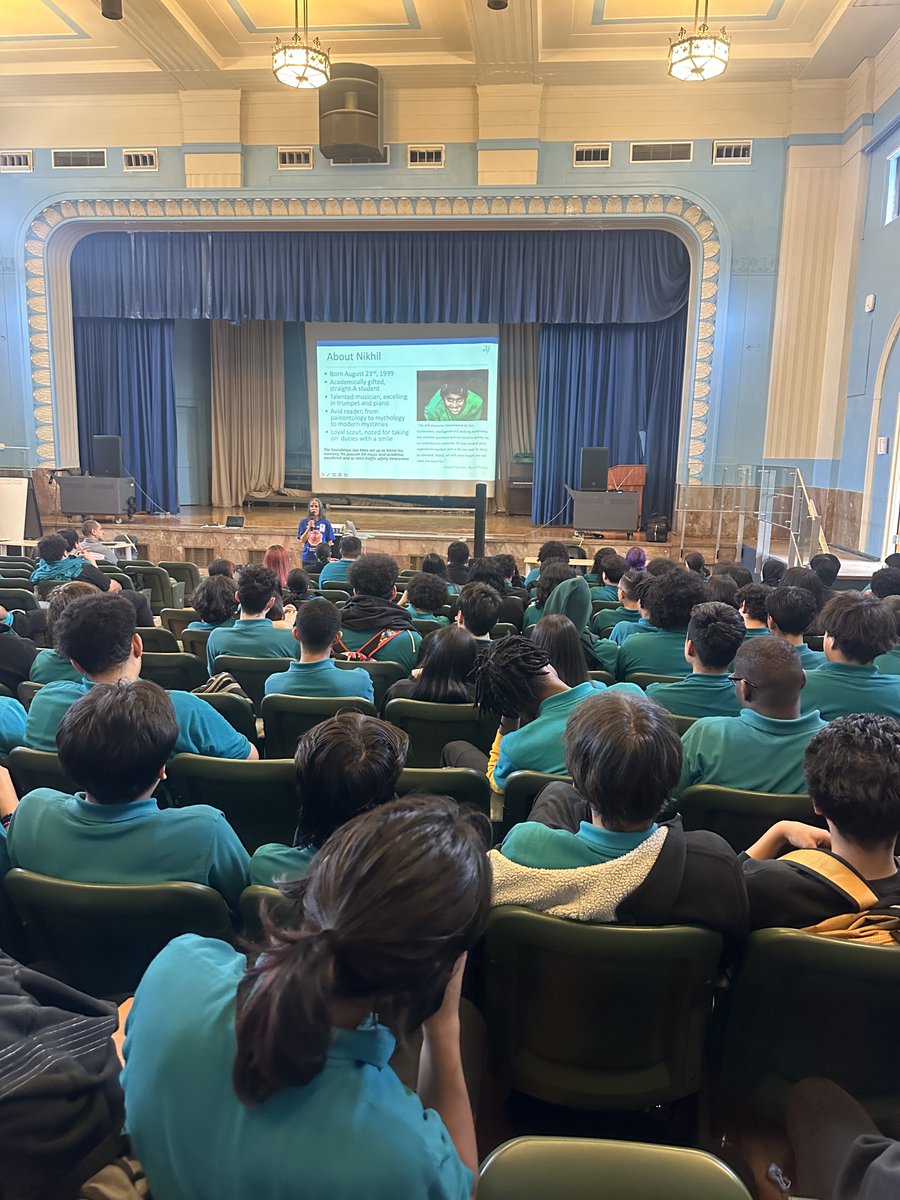 Stop 4 Nikhil (@stop4nikhil) on Twitter photo Today I had the opportunity to connect with over 200 TECTA students from <a href="/epsBOARD/">Elizabeth Public Schools</a>. We discussed my personal story, Nikhil's Law, importance of wearing seat belts, and about traffic safety. Next, they will create a #trafficsafety #mural with artist Cindy Klein. Thanks <a href="/StateFarm/">State Farm</a>. Today I had the opportunity to connect with over 200 TECTA students from <a href="/epsBOARD/">Elizabeth Public Schools</a>. We discussed my personal story, Nikhil's Law, importance of wearing seat belts, and about traffic safety. Next, they will create a #trafficsafety #mural with artist Cindy Klein. Thanks <a href="/StateFarm/">State Farm</a>.