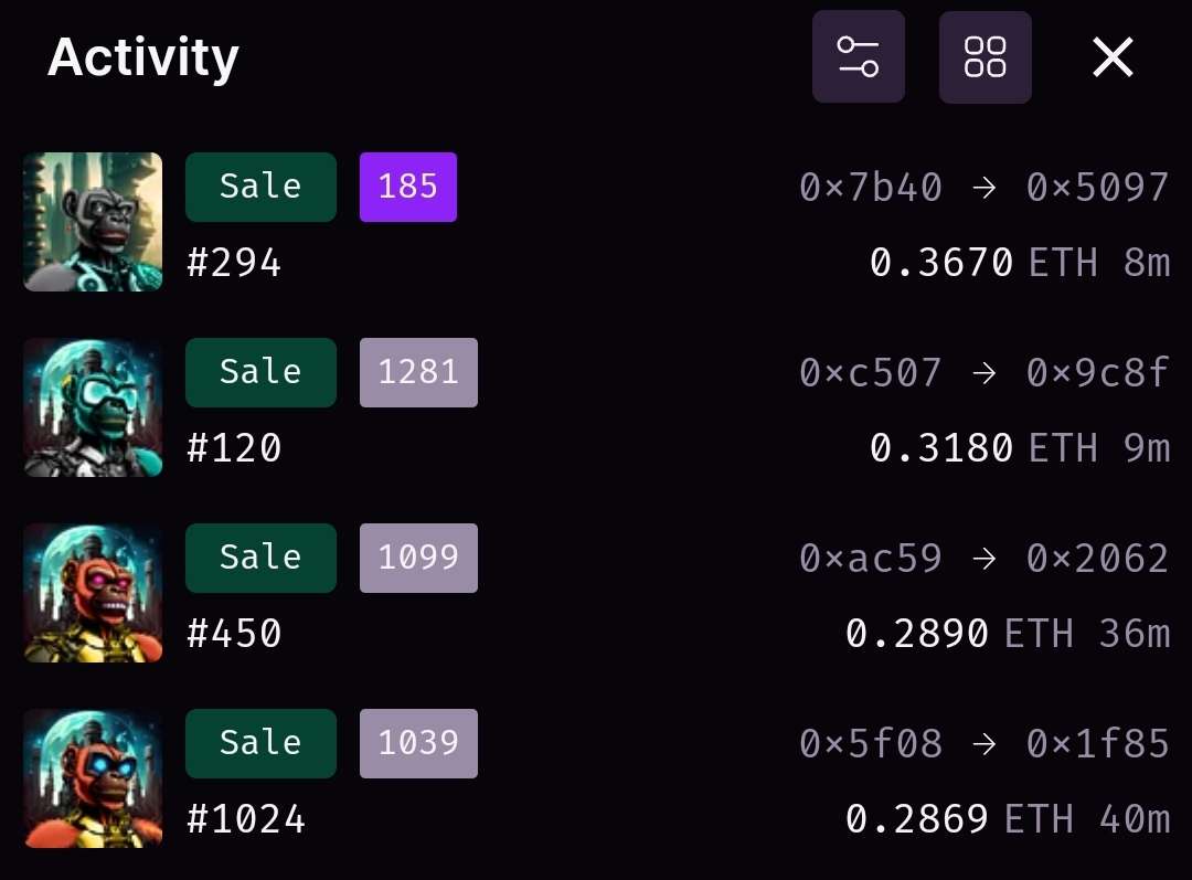 Something starting to happen.. days before this marketplace is live.. almost 1Eth