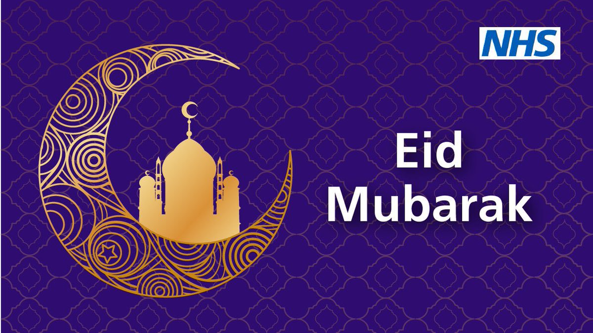 Eid Mubarak to all our @LancsHospitals colleagues celebrating. May this Eid bring peace, prosperity, and happiness to you all. #EidMubarak 🌙🕌