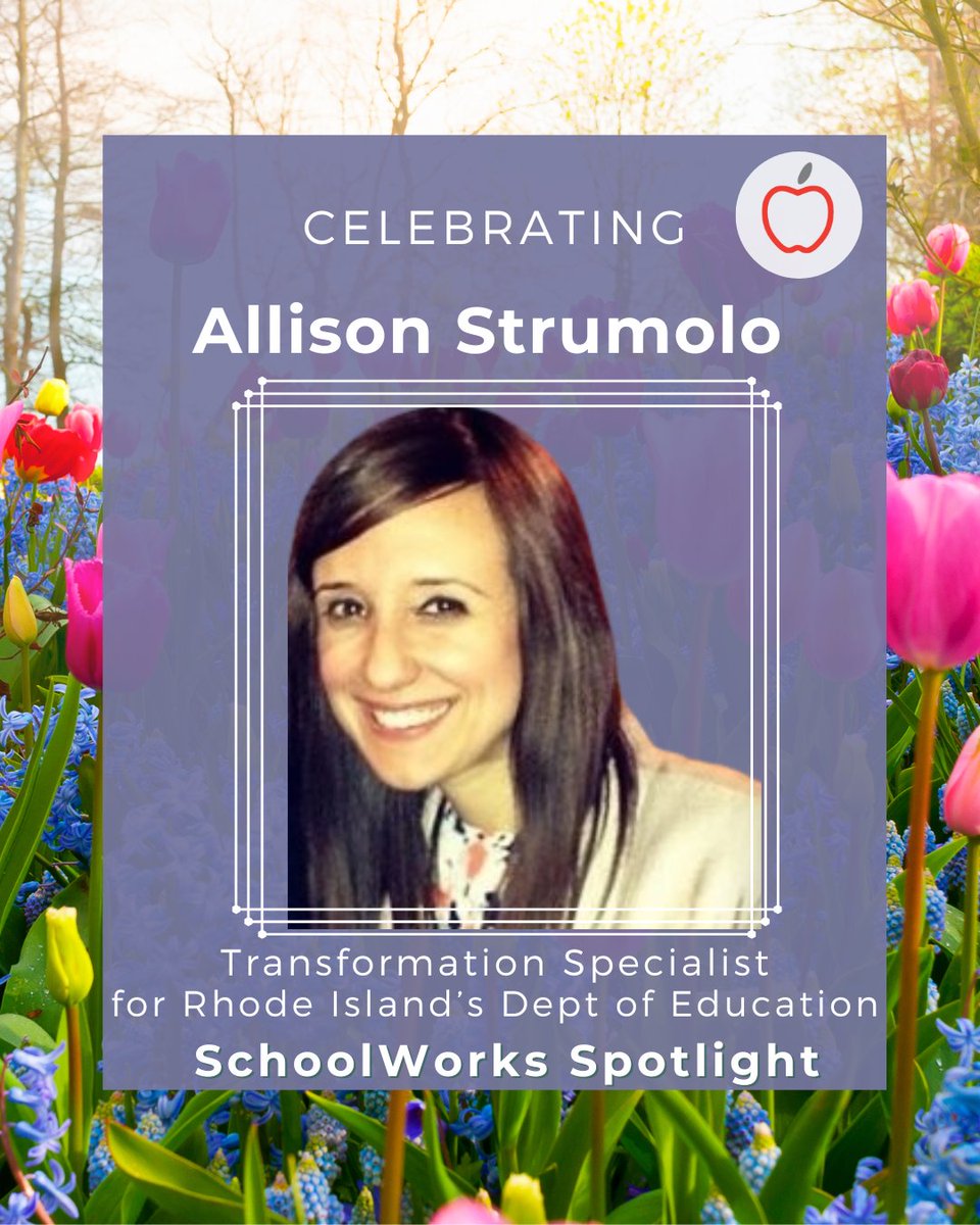 #SchoolWorksSpotlight Meet Allison Strumolo, a Transformation Specialist for @RIDeptEd's Office of School & District Improvement, whose driving passion in #education is ensuring educational #equity for all students. #ProudPartner