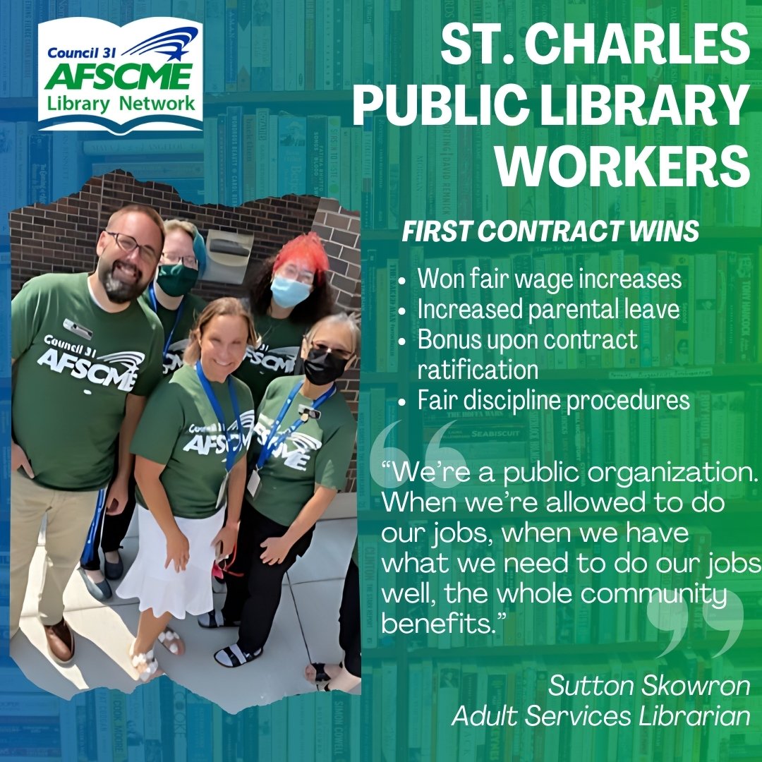 More and more library workers are standing up to demand management value the contributions they make to their communities. Take a look at what three new AFSCME library locals were able to achieve in their first contracts!