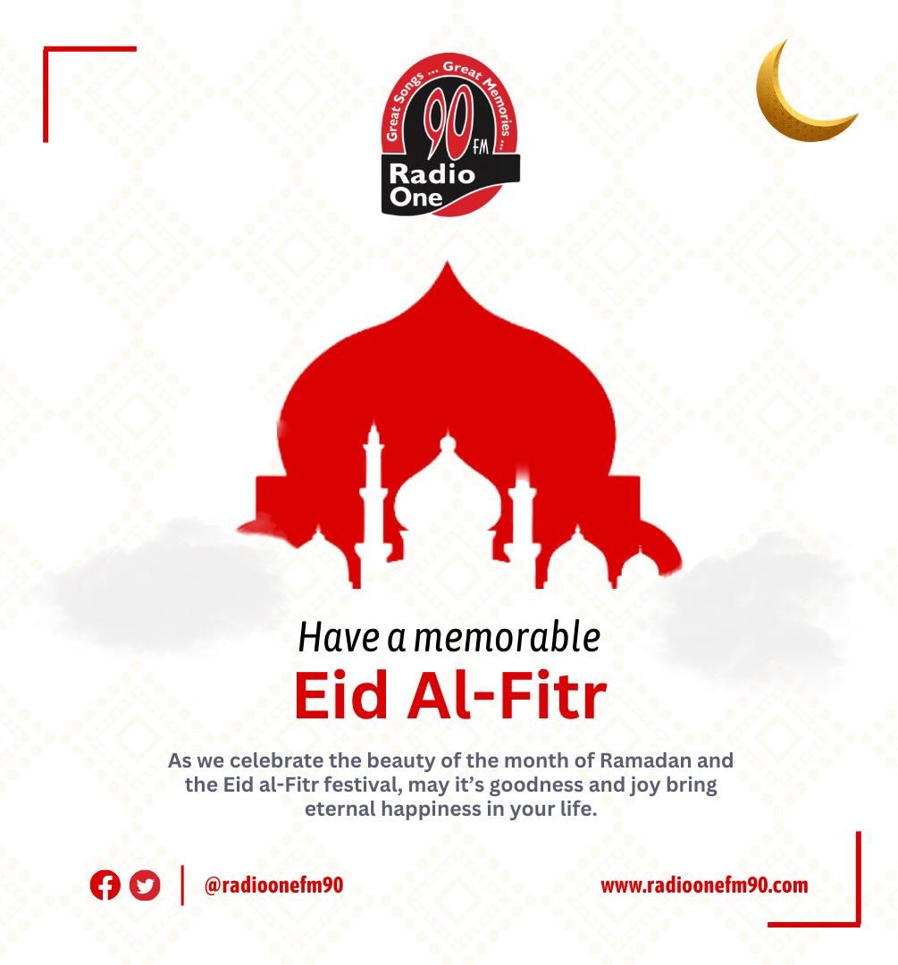 May this Eid bring about great memories. Eid Mubarak to you and yours!! @RadioOneFM90 #EidAlFitr2024 #EidMubarak