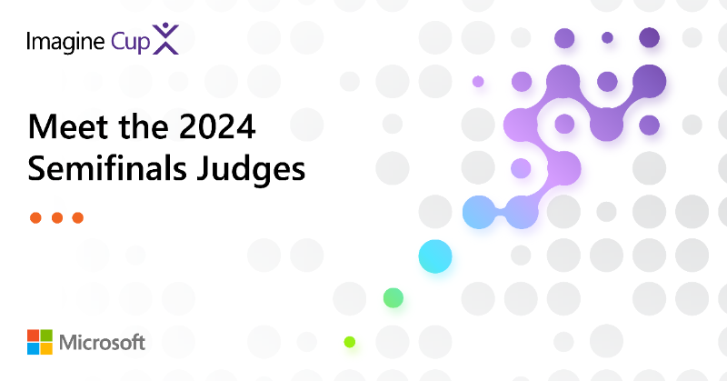 MSFTImagine's tweet photo. Determining who will advance to the #ImagineCup World Championship is no easy task, which is why we've assembled a panel of esteemed judges to evaluate each team!

Meet the 2024 Semifinals judges — a group of tech experts &amp; entrepreneurial professionals: https://t.co/BuuRzbgc9D.
