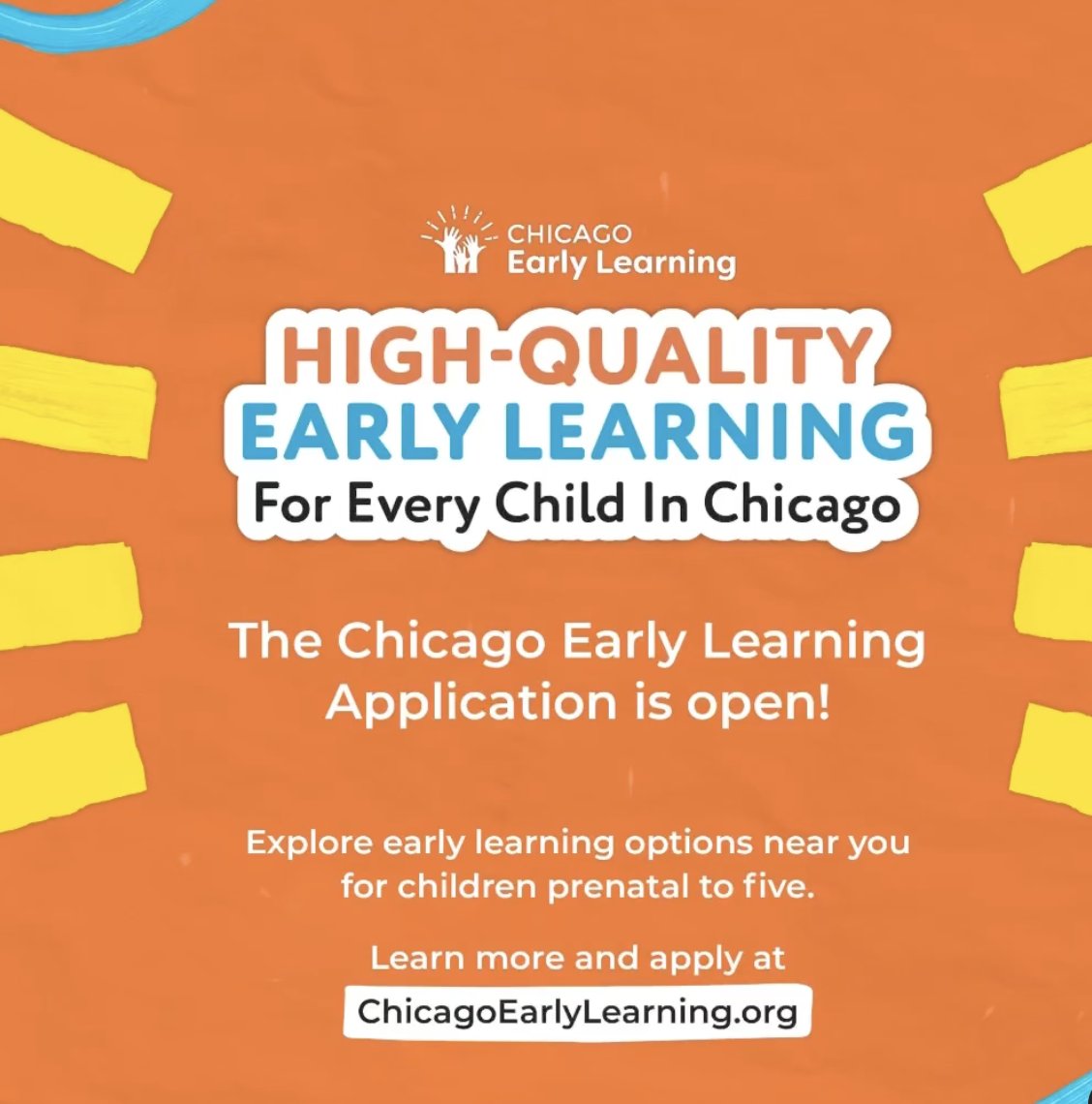 ChiSchoolGPS's tweet image. Families of preschoolers who will be 3 or 4 years old by Sept. 1st can apply between now and April 30 to be considered in the Priority Application Round for #ChicagoEarlyLearning #Preschool options for 2024-2025. Rank &amp;amp; Apply up to 5 programs.
 cps.edu/ChicagoEarlyLe…