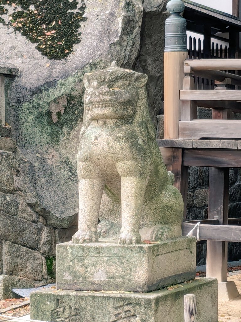 wanko1215's tweet photo. 艮神社の狛犬
キャラ強め https://t.co/ezYAL7Punf