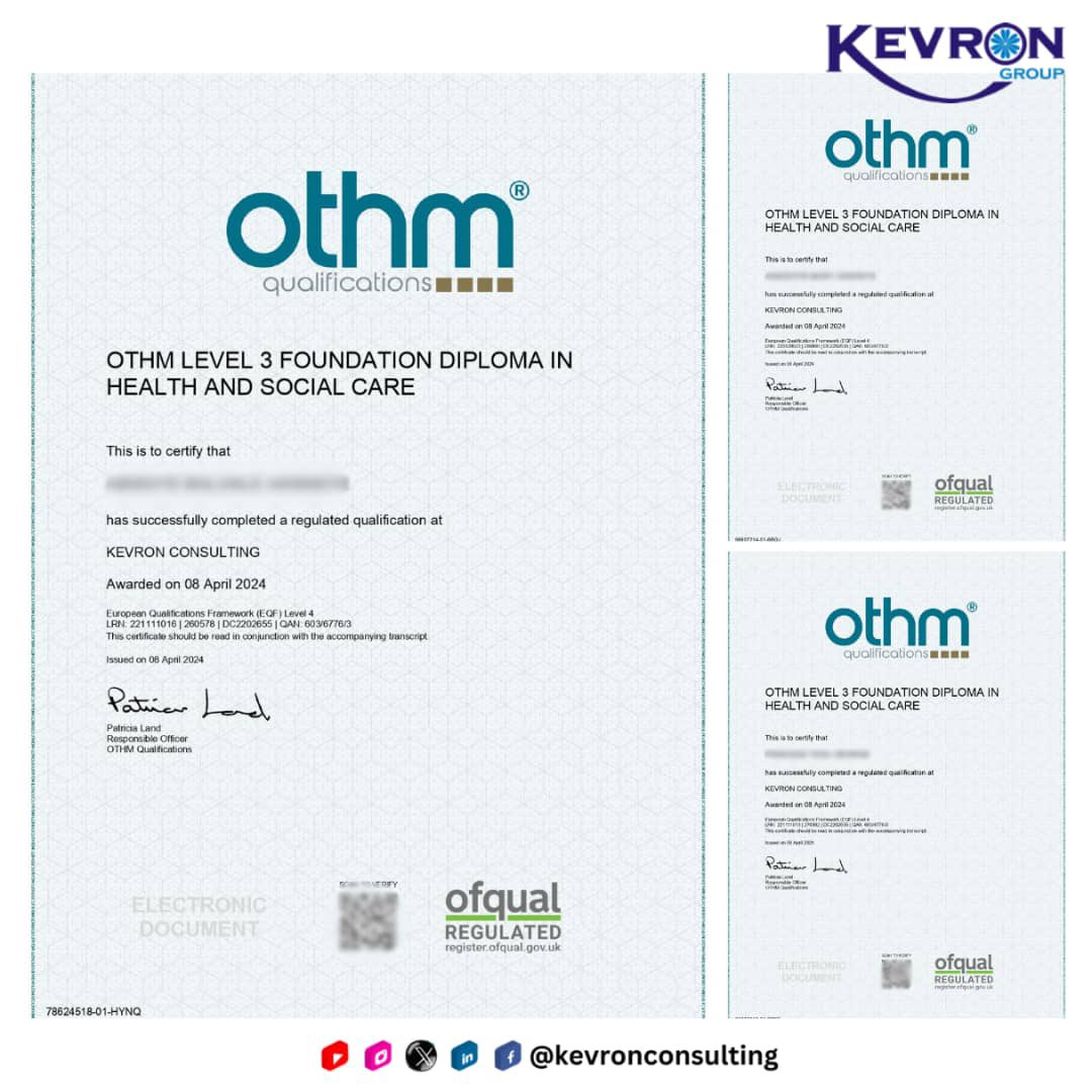 Immerse yourself in our outstanding range of courses and pave your path to success confidently. Enrol now to illuminate your future! Get in touch with us on: (+234) 9134067660 Visit our website at kevrongroup.com Email us at info@kevrongroup.com #OTHMDiploma