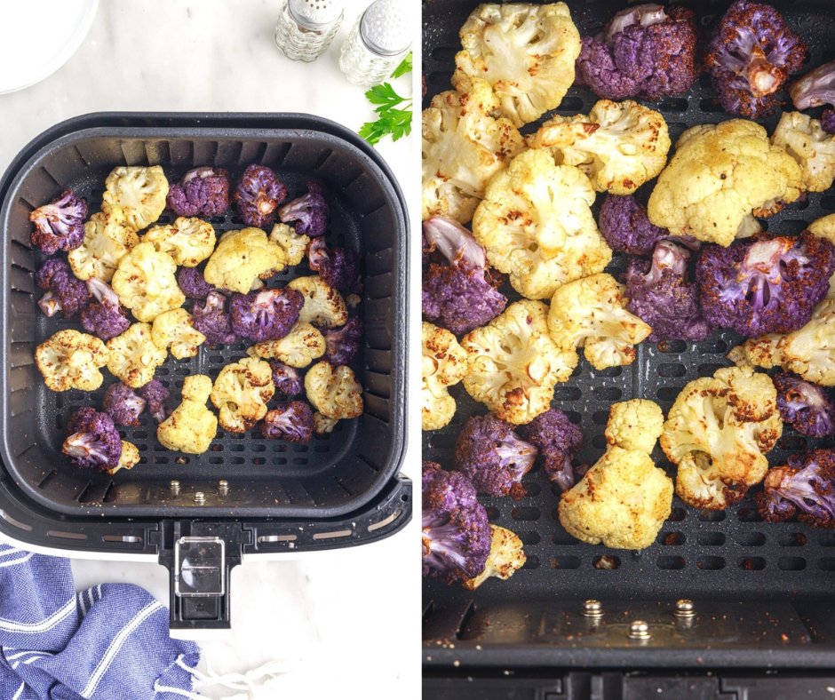 Easy peasy AIR FRYER CAULIFLOWER seasoned with onion and garlic powder - tasty, tender and lightly golden in just 15 minutes! 😋 Get the #recipe HERE:  tinyurl.com/2rwpsc3e #airfryerrecipes #cauliflower #recipes #easyrecipes #RecipeOfTheDay  #veggies #foodblogger…