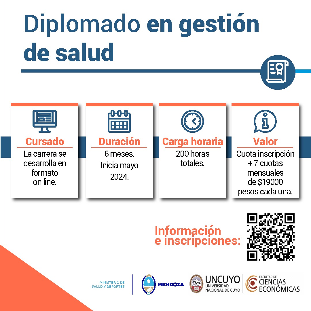 MinSaludMza's tweet photo. 🏥 El Gobierno formará gestores en Salud

El @MinSaludMza y la Facultad de Ciencias Económicas de la @UNCUYO lanzaron el Diplomado en Gestión de Salud que comenzará a cursarse en mayo.

🔗 https://t.co/wpqqFmmHMz https://t.co/DbtPG5HnR3