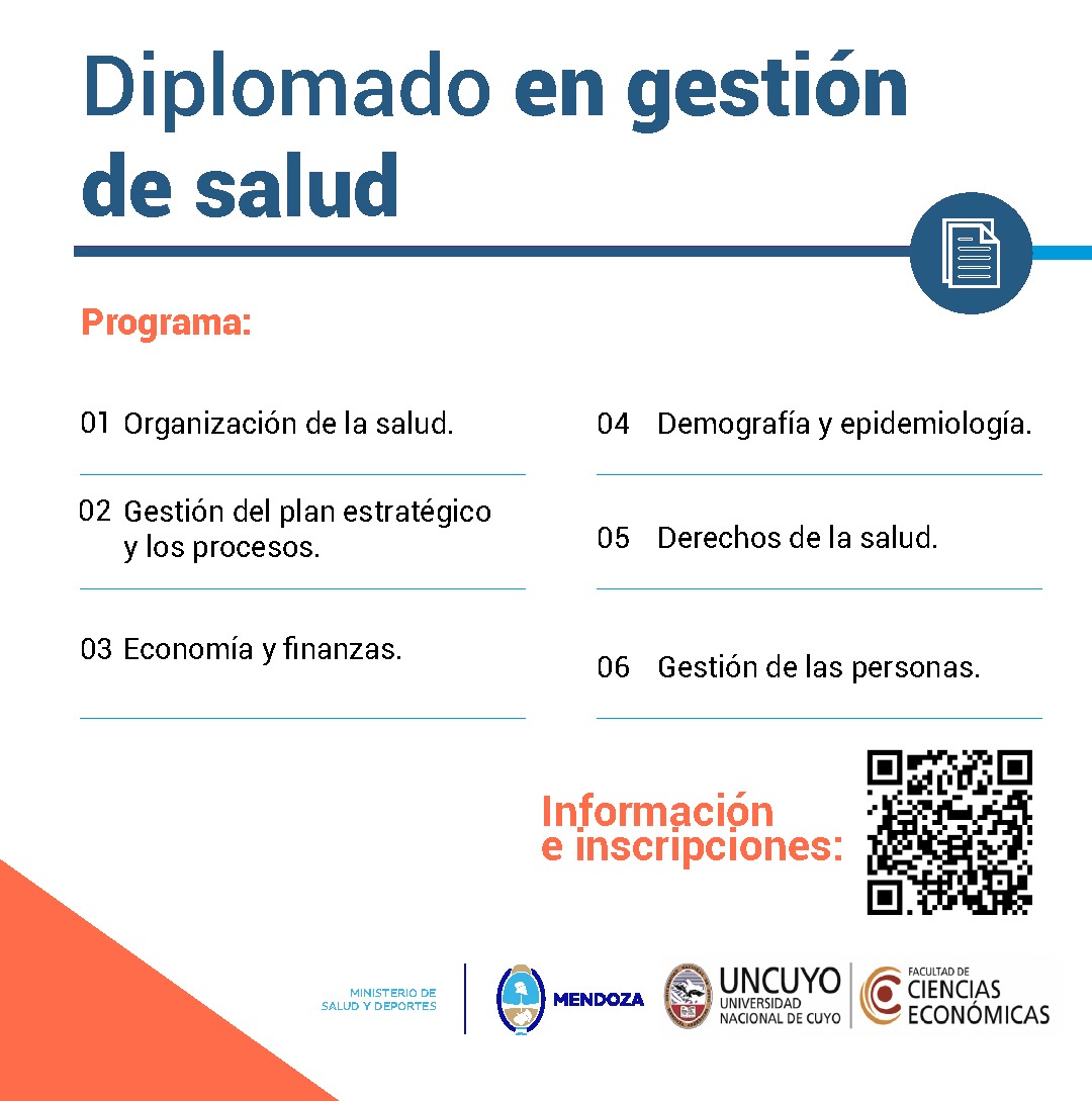 MinSaludMza's tweet photo. 🏥 El Gobierno formará gestores en Salud

El @MinSaludMza y la Facultad de Ciencias Económicas de la @UNCUYO lanzaron el Diplomado en Gestión de Salud que comenzará a cursarse en mayo.

🔗 https://t.co/wpqqFmmHMz https://t.co/DbtPG5HnR3
