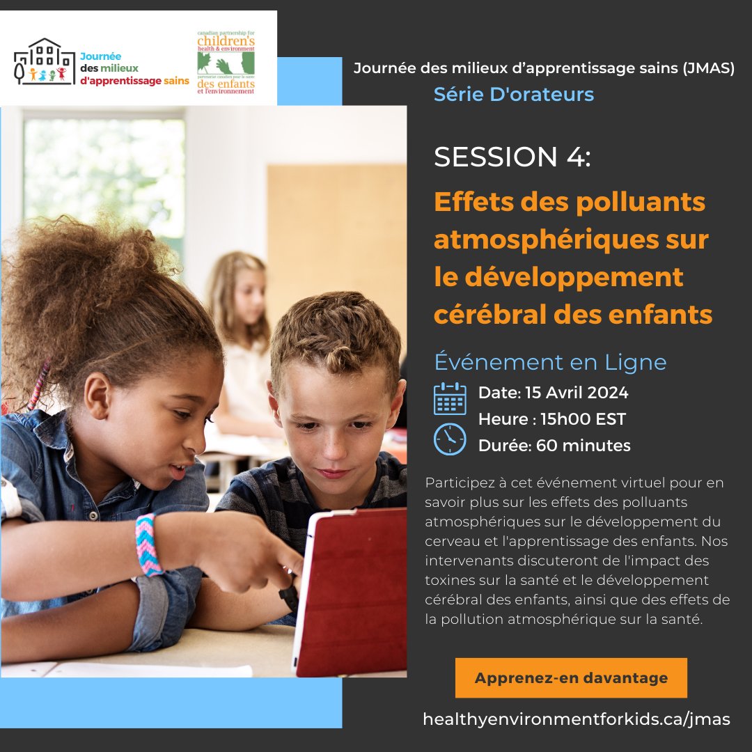 Rejoignez-nous pour la quatrième session de notre série de conférences HELD 2024 sur les aspects clés de la qualité de l'air intérieur dans les écoles et les crèches!

Inscrivez-vous à cet événement en ligne gratuit ici: us02web.zoom.us/webinar/regist…