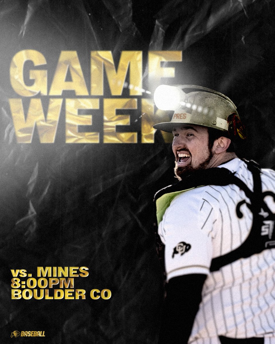 Game Week! A makeup game with Mines is set for 8:00 PM in Boulder on Friday (4/12). #GoBuffs