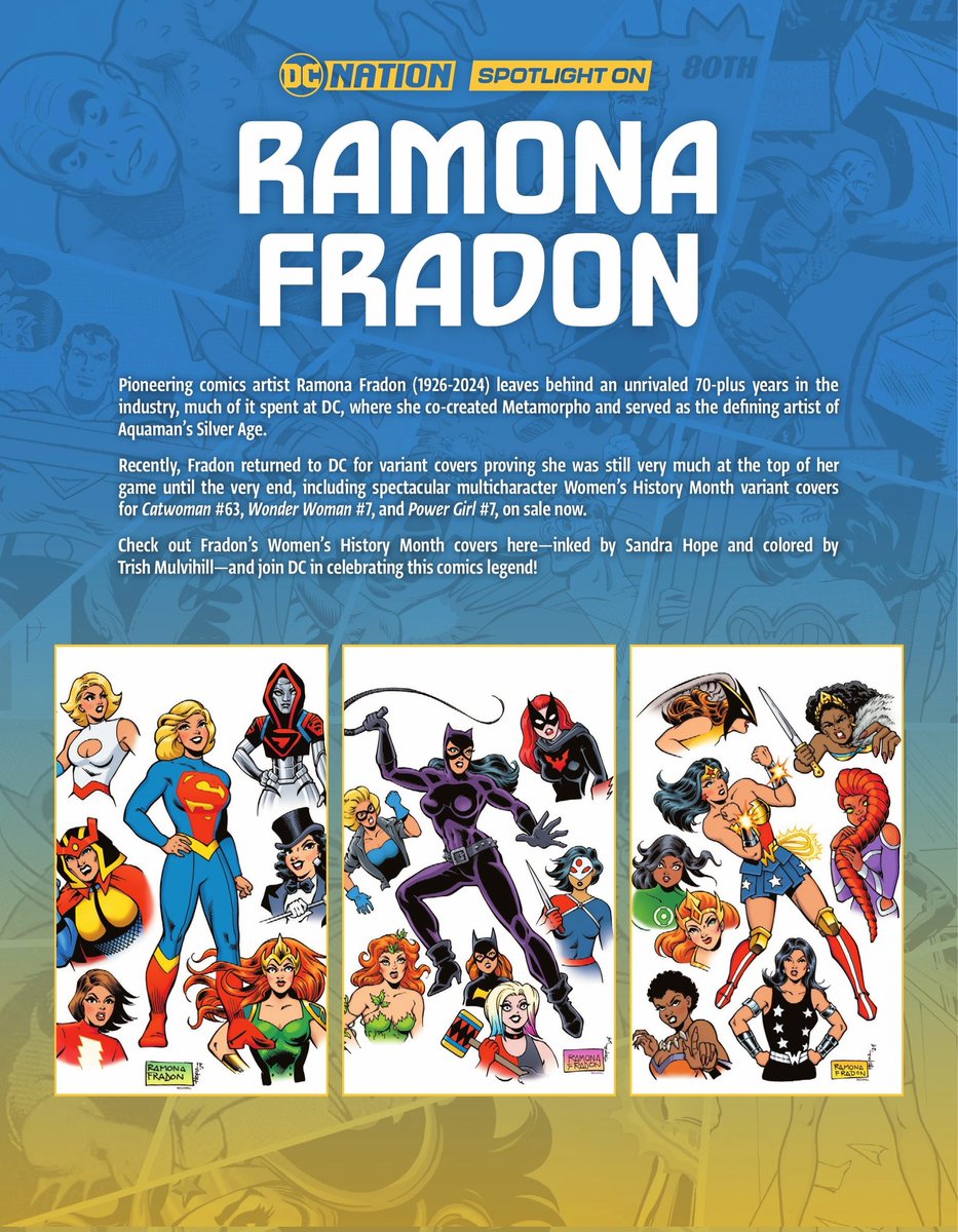 DC's Spotlight on the dearly departed, one-and-only Ramona Fradon!