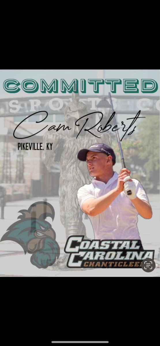 I am very blessed and excited to announce my verbal commitment to further my academic and athletic career at Coastal Carolina University. I want to thank Coach Wilner and Coach Yosh for giving me this opportunity. Can’t wait to get to work. #tealnation #chantsup
@coastalmgolf