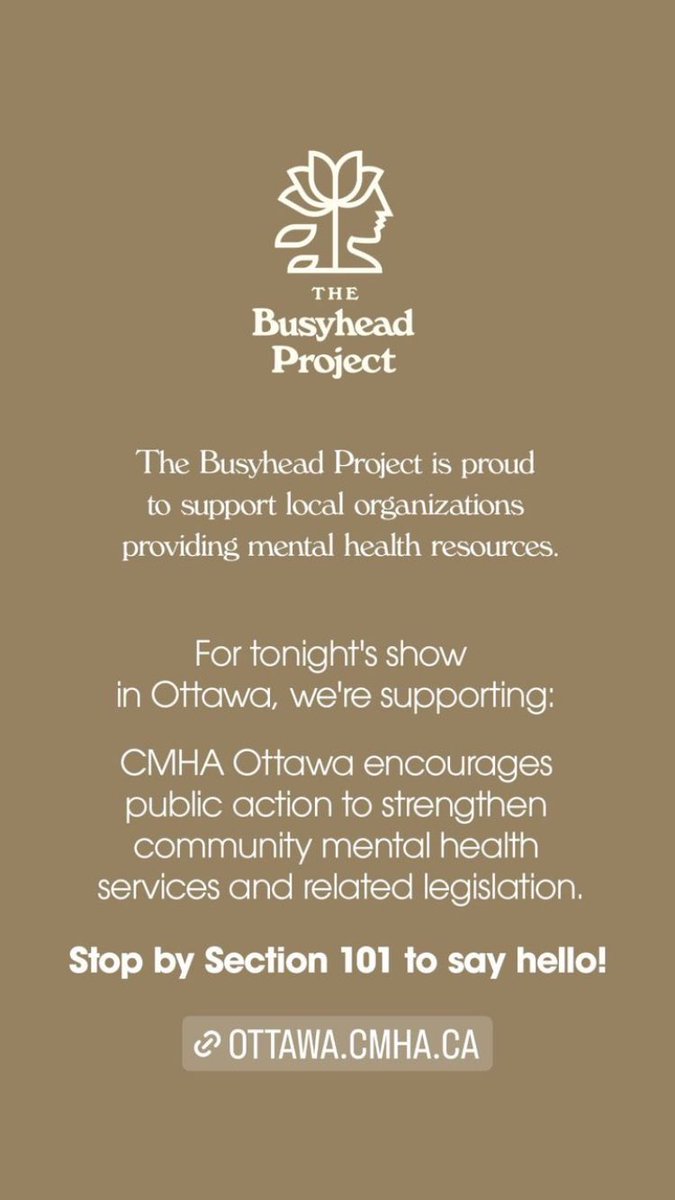 📲| Tonight’s mental health organization: CMHA Ottawa 

(via ig stories: thebusyheadproject)