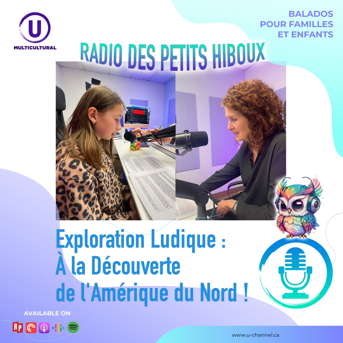 North America is a boundless and beautiful land full of rich biomes and diverse peoples. There's so much to explore. Alisa and Dawna Hales-Massé discover the wonders of l'Amérique du Nord on Radio des Petit Hiboux. 🎧Learn with us on U Radio! u-channel.ca/u-radio/