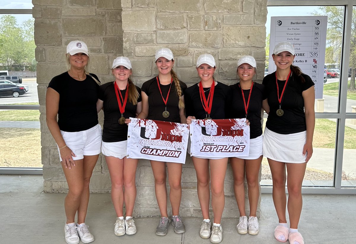 Another great finish! The girls won the Union invitational at Lafortune Golf Course shooting the lowest team score of the season-305! Great job to Lefler(70), Bowman (74), Suttee (80), Negley (81), and Dixon (82). ⛳️🏆