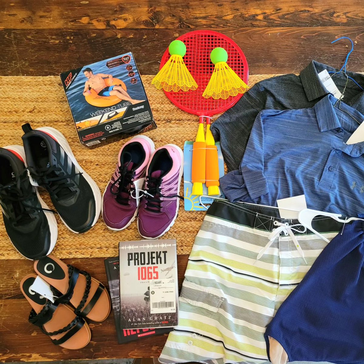 meredithspidel's tweet image. This is why we shop @jbfreading! FIFTEEN DOLLARS for these new Adidas kicks! 👟👟

Check out rest of haul--brand-new UA polos, swimsuits, books &amp;amp; pool gear. Score! 🎉 I always find great stuff at this sale--it&apos;s huge!

#ad #jbfreading #kidsconsignment #haulpost #summerherewecome