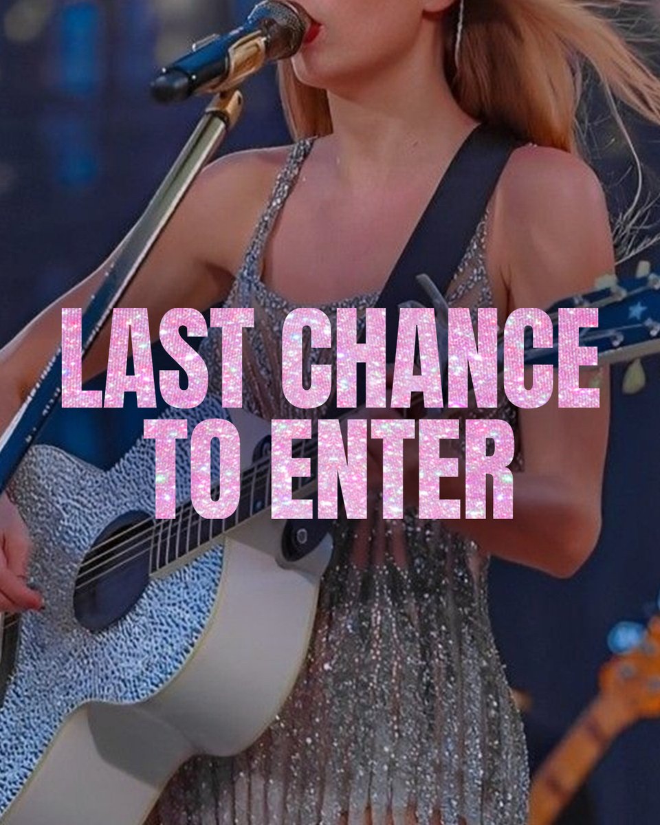 LAST CHANCE TO ENTER… ✨⏰ WIN tickets to see Taylor Swift, £1000 CASH AND your Eras Tour ‘fits on us 💘👀 Enter here 👉 bit.ly/3U9B6Aw