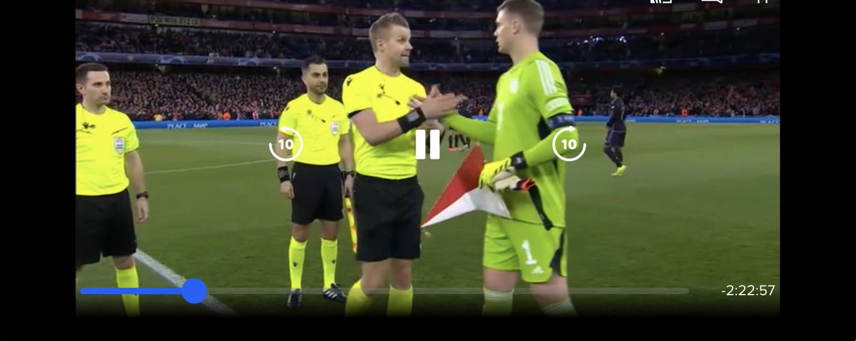 I did wonder if the chumminess shown by ref towards Neuer before the game would foreshadow some of his calls