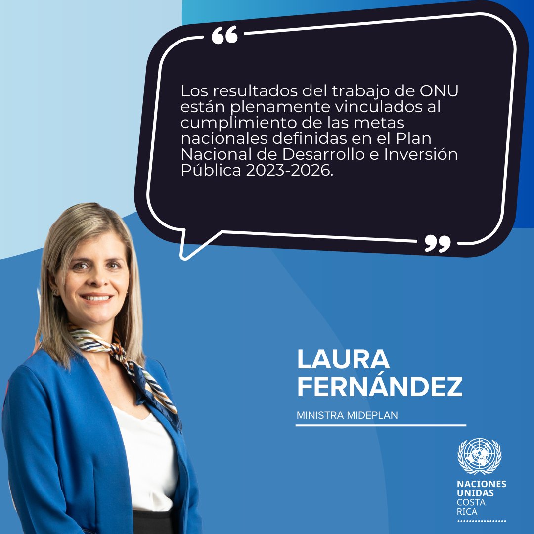 @AllegraBaiocchi En respuesta a @UNCOSTARICA Laura Fernández, Ministra de @MIDEPLAN_CR sobre #ResultadosdelTrabajoUNCostaRica :