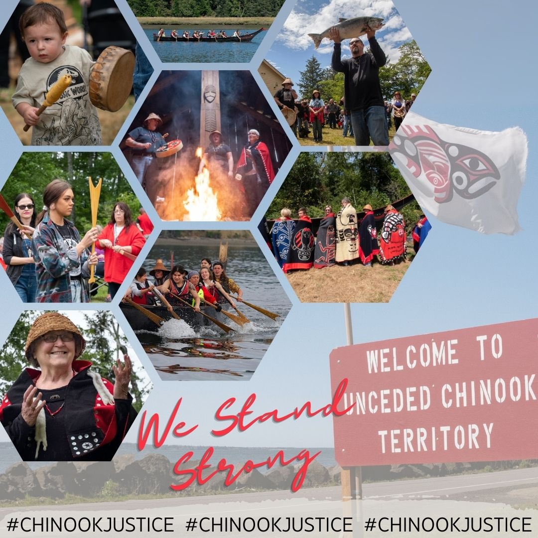 chinook_nation's tweet image. United and resilient, we are determined to overcome challenges and uplift our people.

#StandWithUs by signing our petition at chinookjustice.org/petition (link in bio) and sharing widely.

#ChinookJustice #WeAreStillHere #LandBack  #ChinookStrong