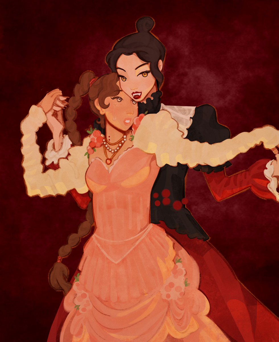 i asked for duo reqs a while back and i finally finished one!! tyzula victorian vampire au 🥳 - - #AvatarTheLastAirbender #atla #tyzula